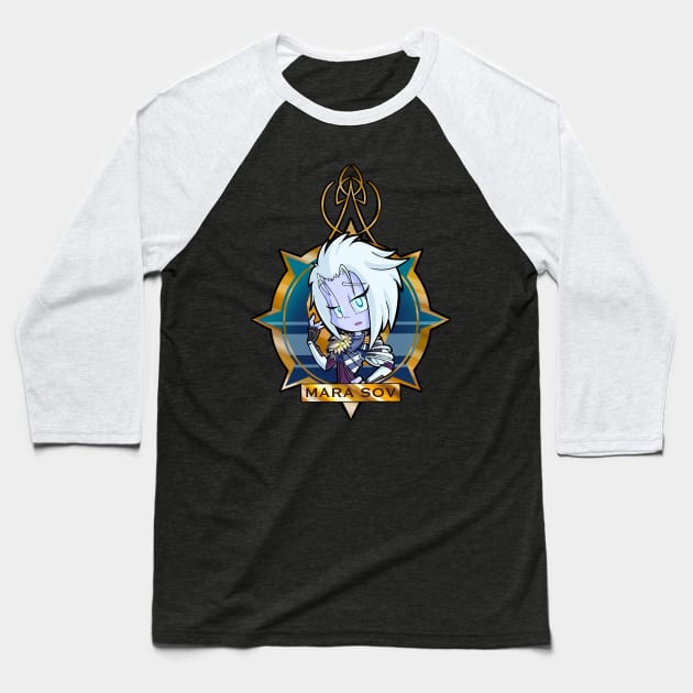 Mara Sov Baseball T-Shirt by Block Blasters